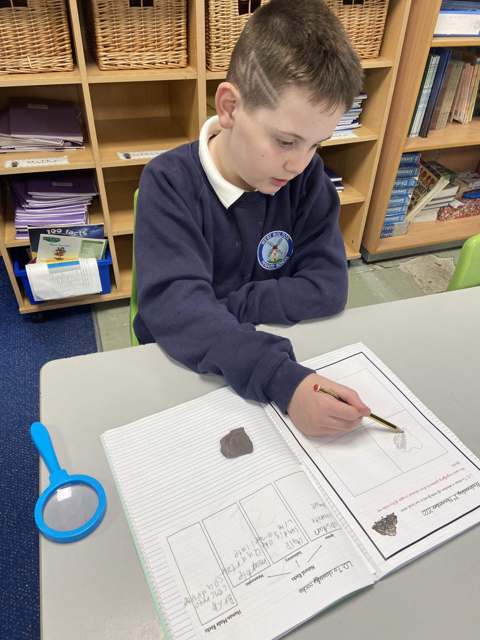 Year 4 investigating different rock types