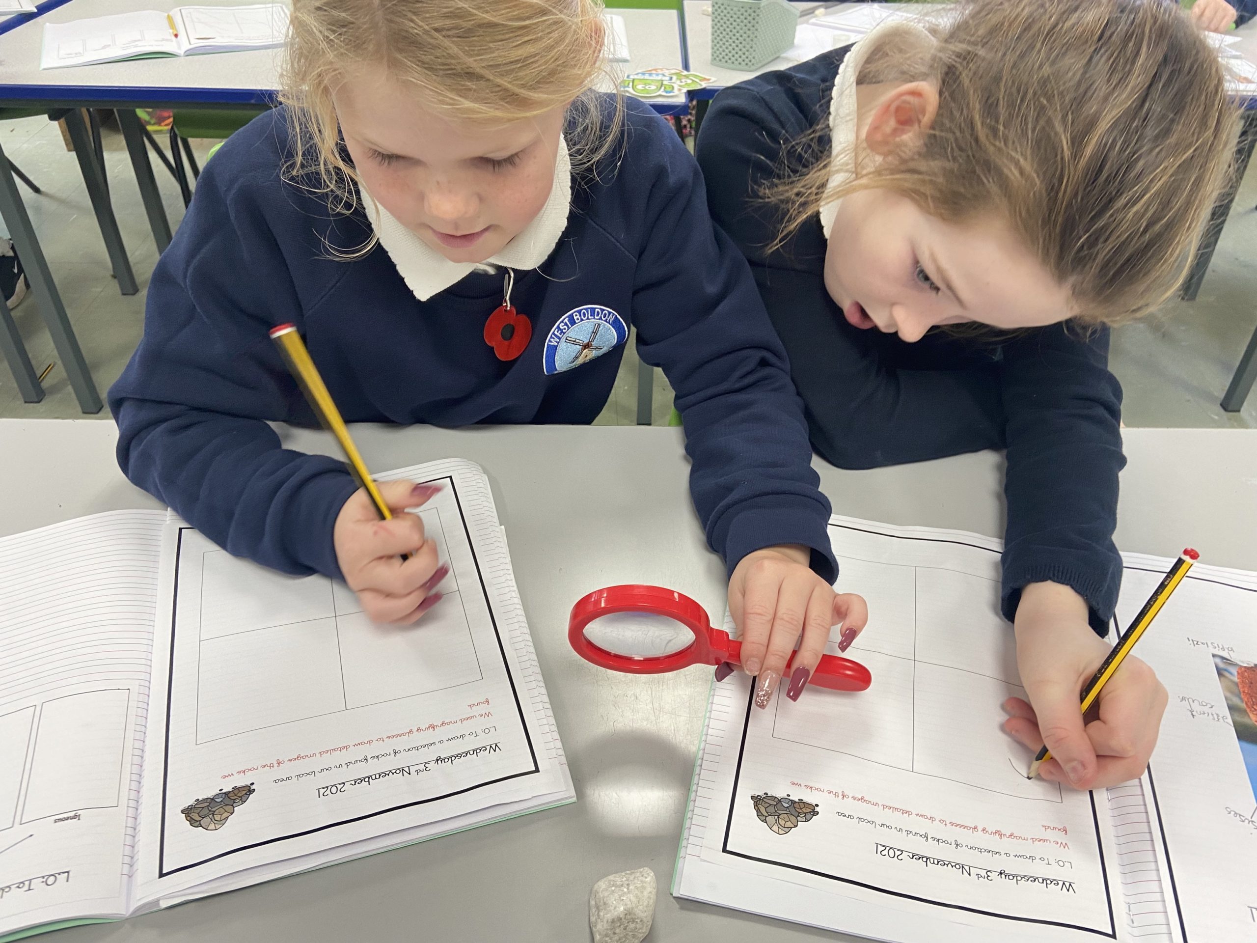 Year 4 investigating different rock types