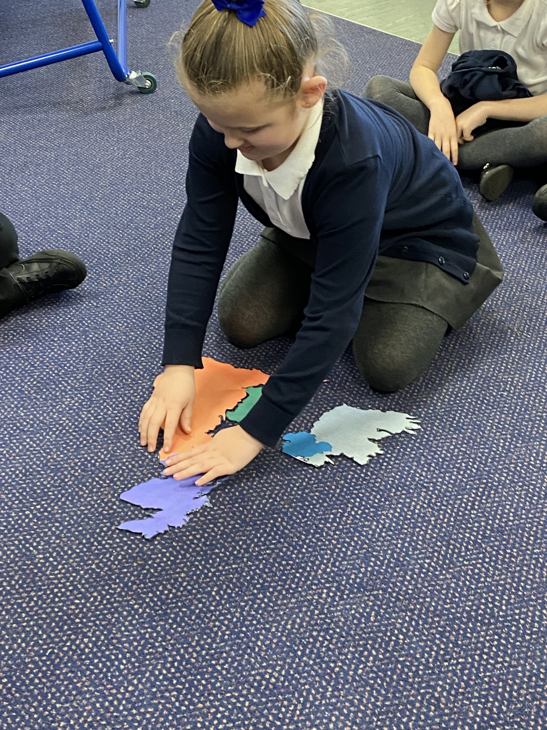 Year 1 children learning about the UK