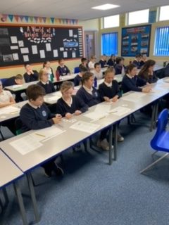 Year 6 taking part in Maths Week