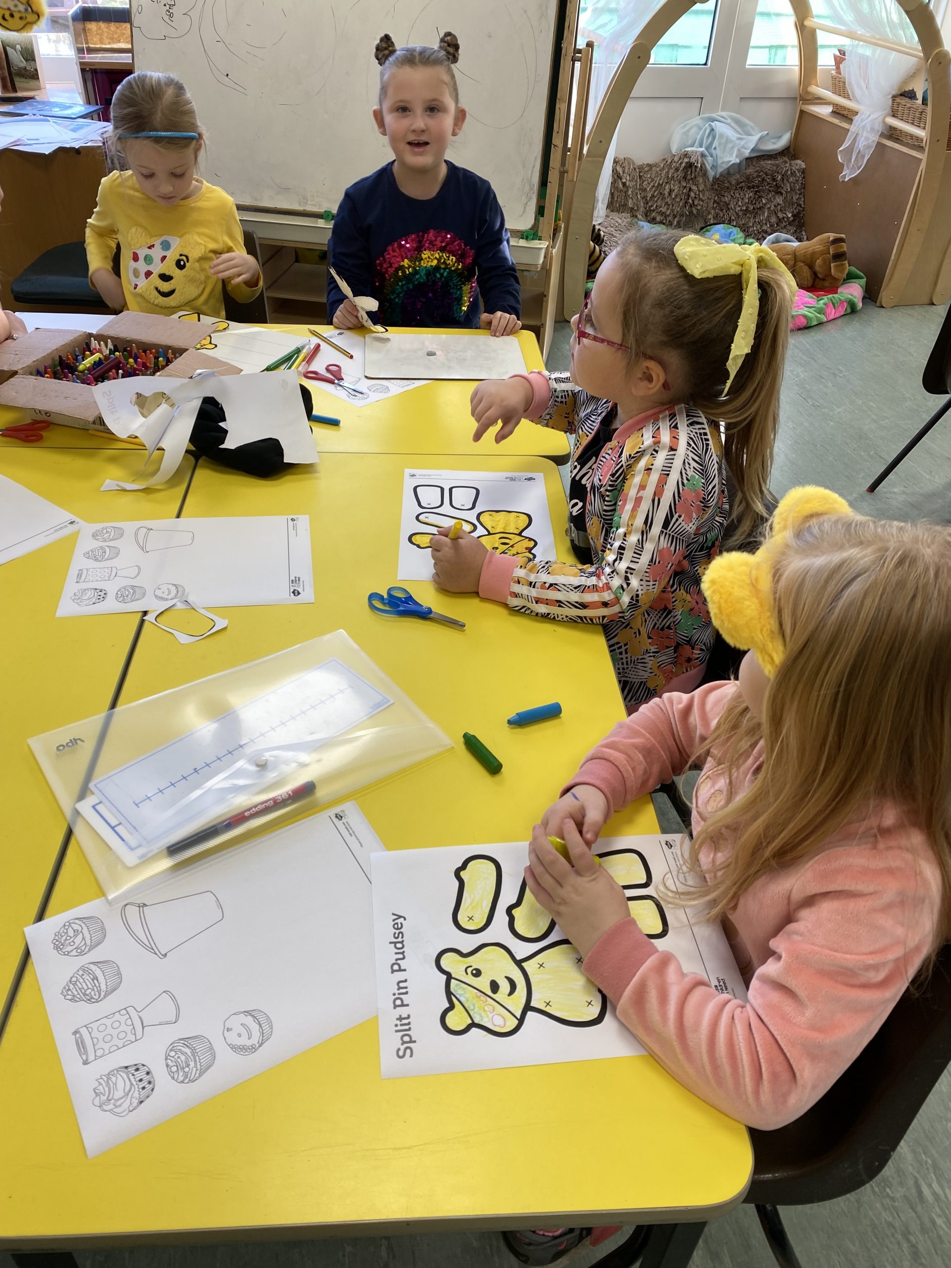 Year 1 children's crafts for Children in Need