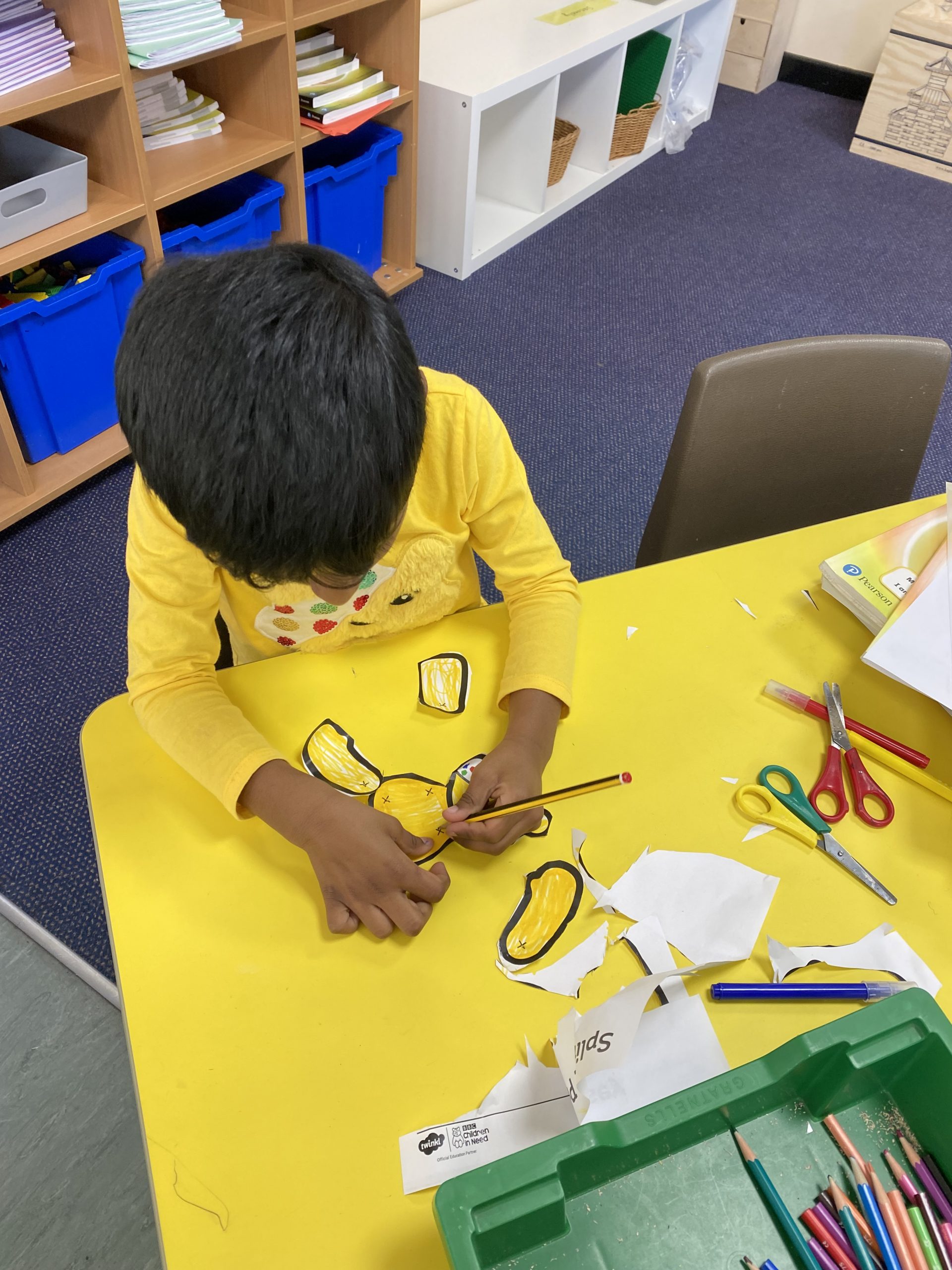 Year 1 children's crafts for Children in Need