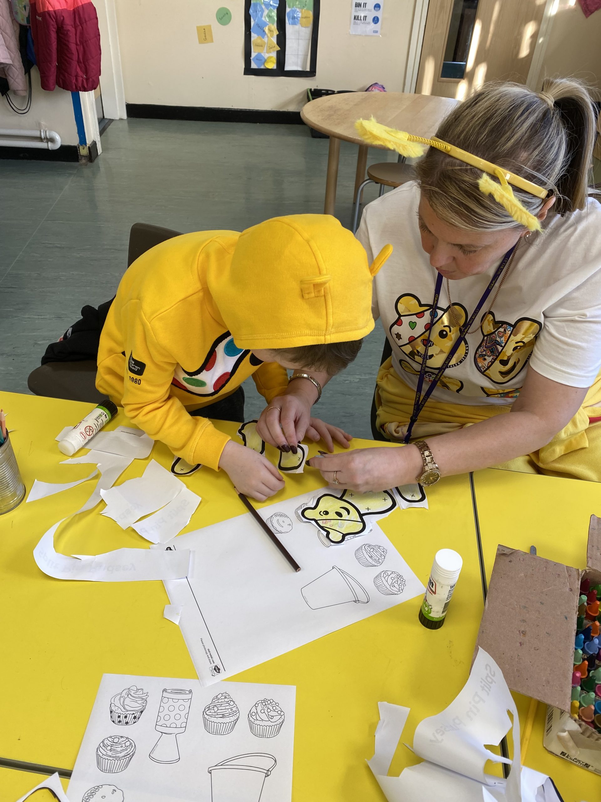 Year 1 children's crafts for Children in Need