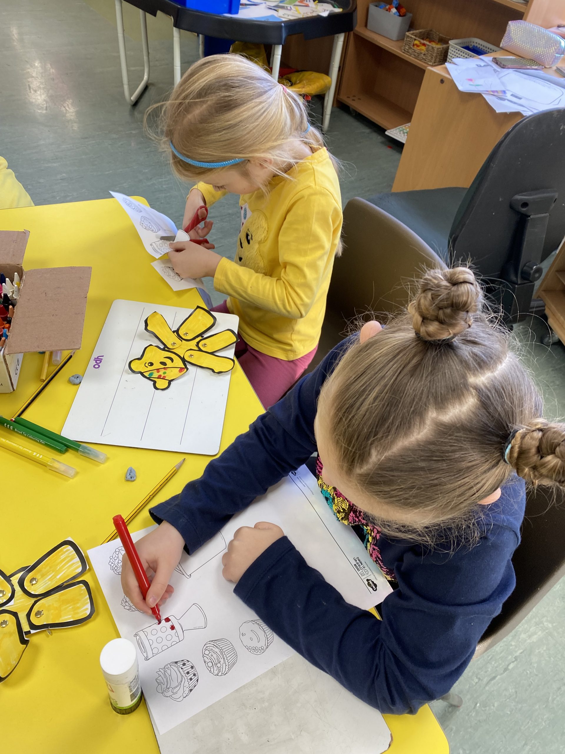 Year 1 children's crafts for Children in Need