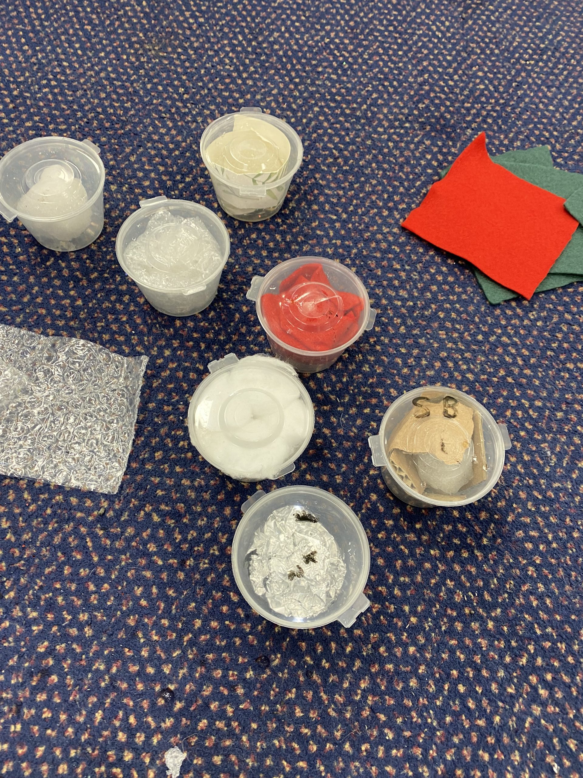 Year 1's investigation into materials