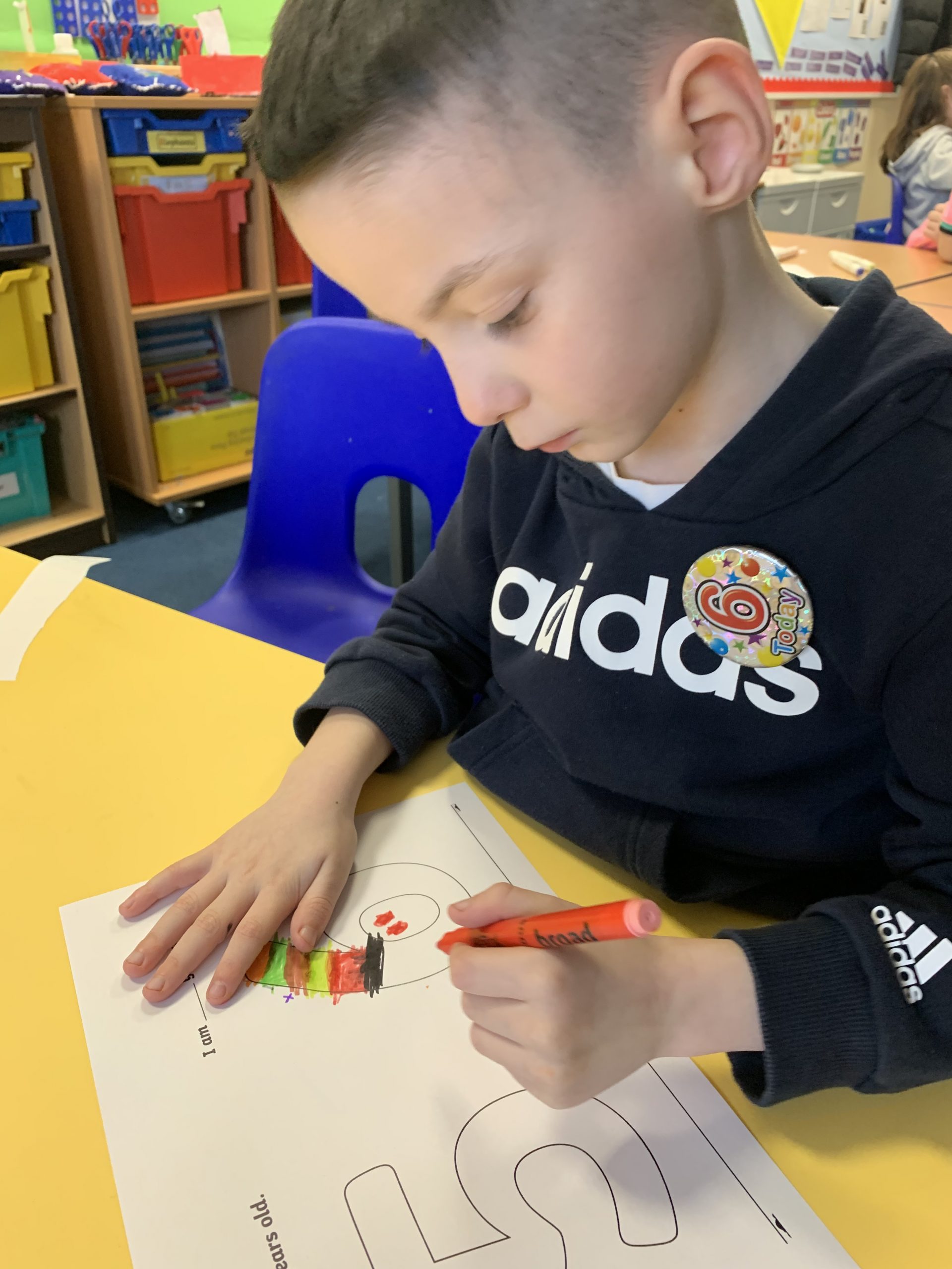 Year 2 children solving maths problems for number day