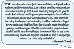 PSHE quote 2