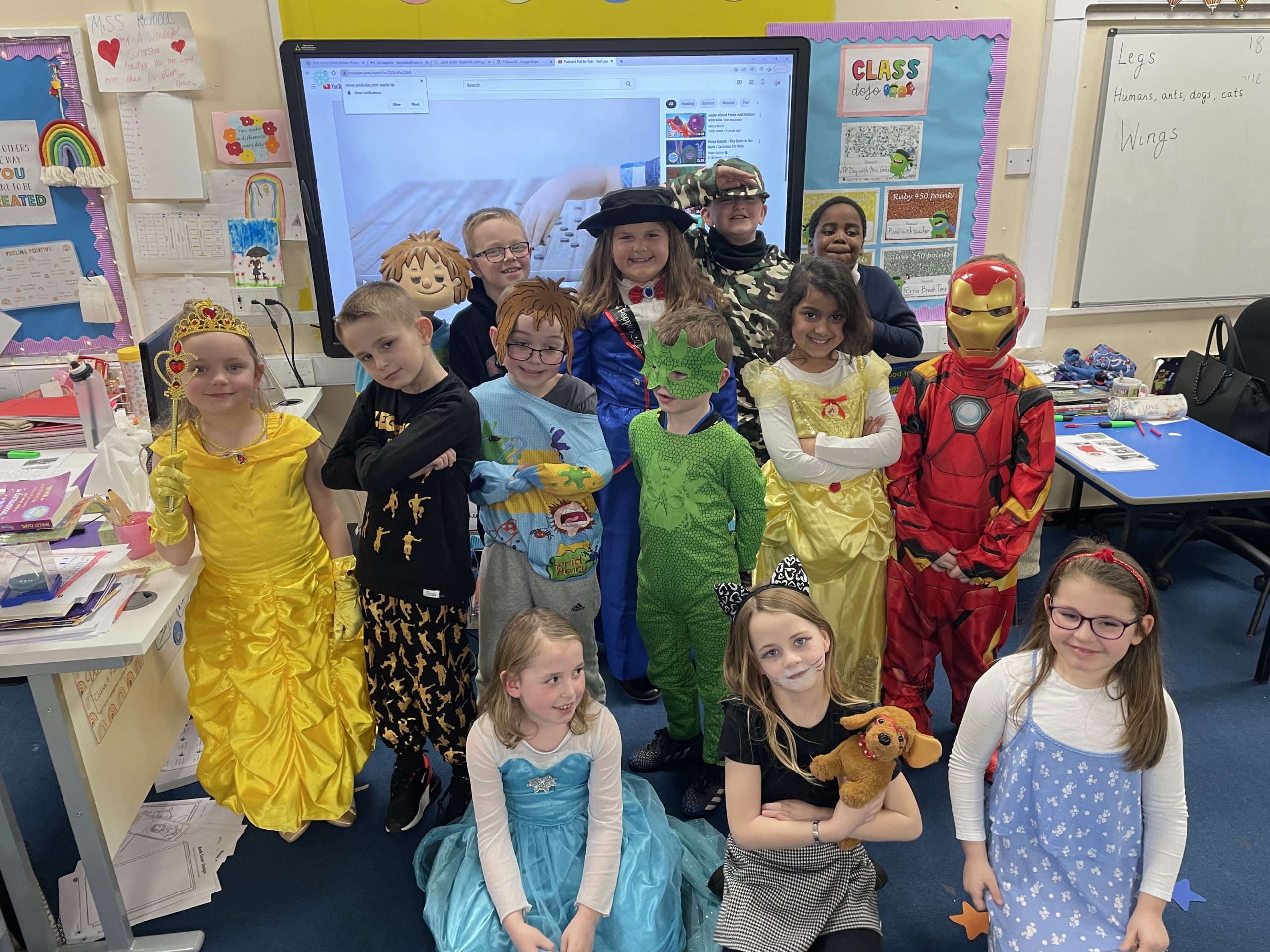 Year 2 dressed up for World Book Day 2022