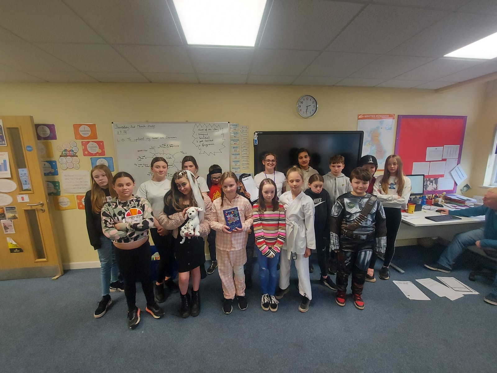 Year 6 children dressed up for World Book Day