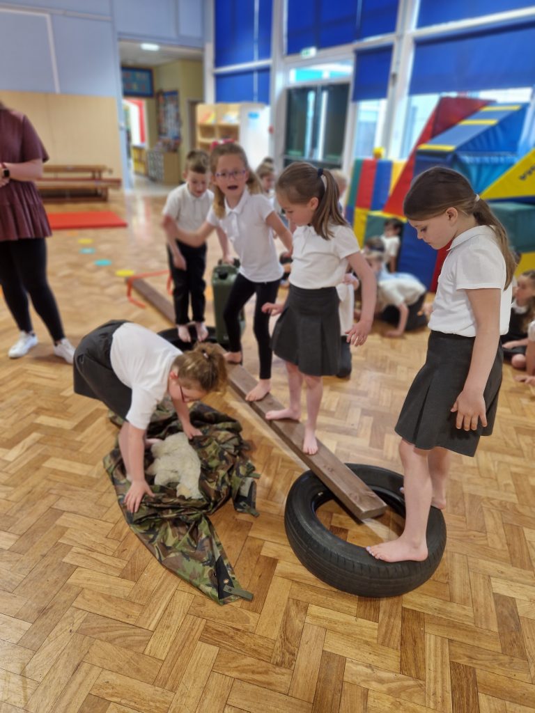 Year 1 completing their Commando Joe mission