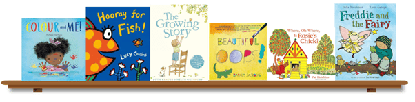 Pre-School Spring Term bookshelf